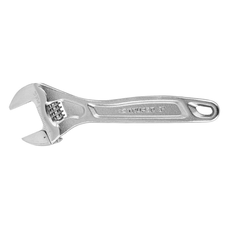 TRUPER - Llave francesa ajustable 8 profesional cromada