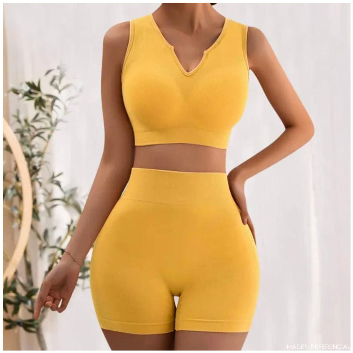 INSPIRA MARKET - Conjunto de short y top deportivo gimnasio o yoga