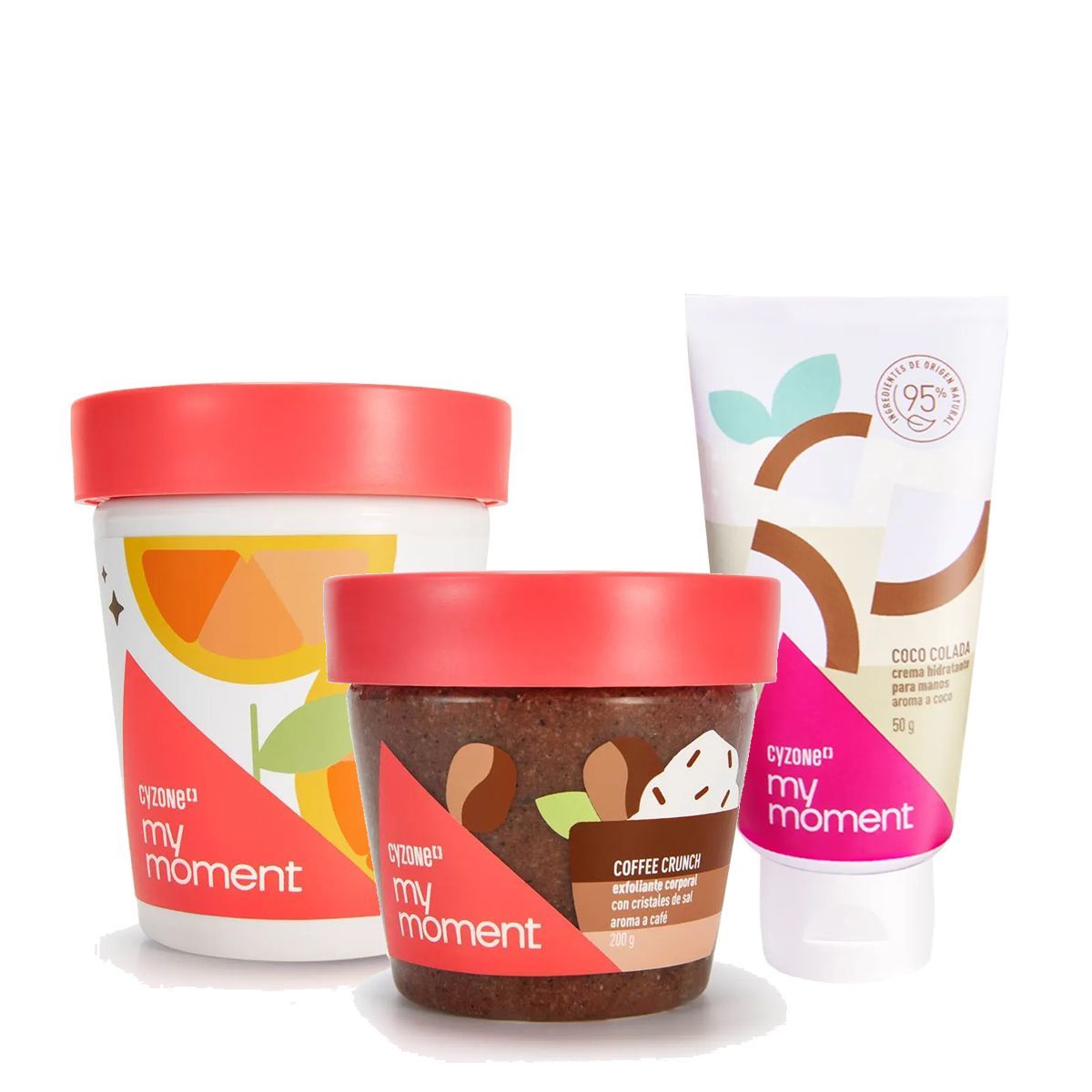 CYZONE - KIT My Moment Hidratante Citrus con Exfoliante Coffee con Crema Manos