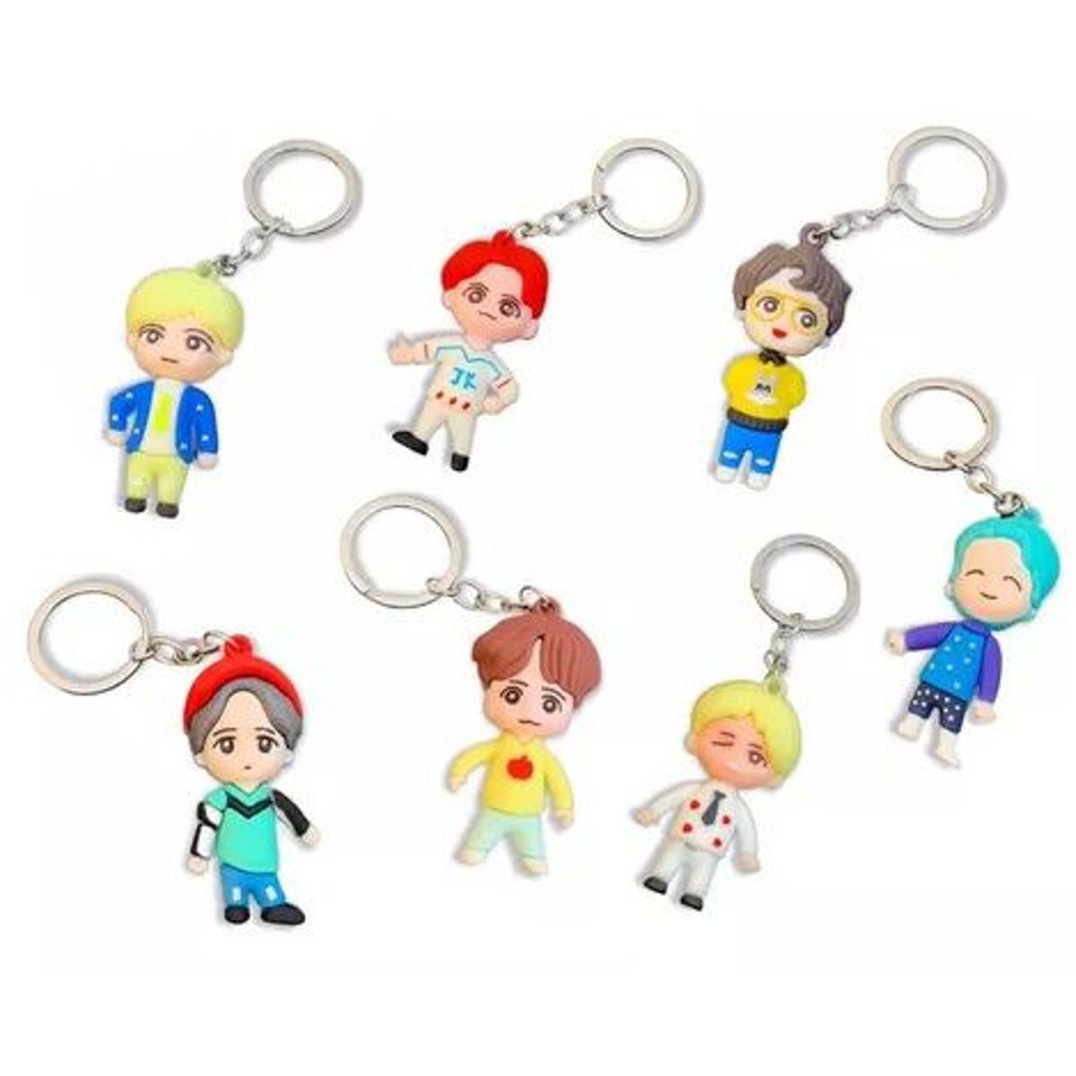 GENERICO - LLAVERO BTS COLECCION 7PZS