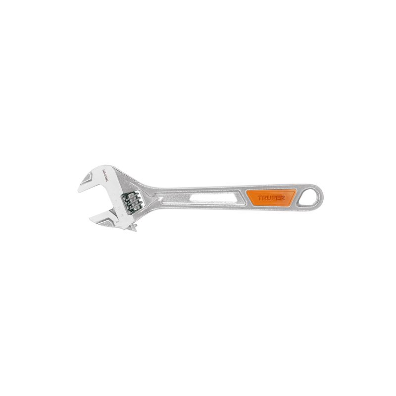 TRUPER - Llave francesa ajustable 8 cromada mango de PVC