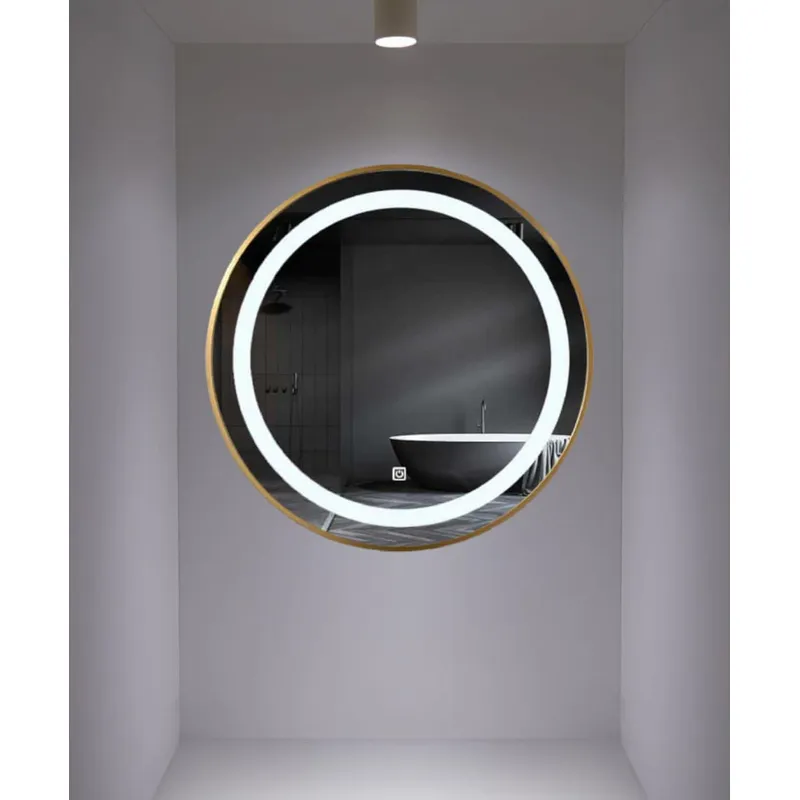 GENERICO - Espejo Circular con Luz Led 60 cm
