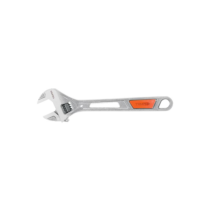 TRUPER - Llave francesa ajustable 10 cromada mango de PVC