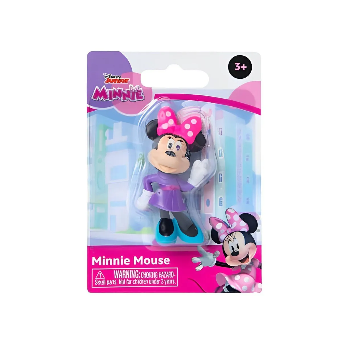 DISNEY - Disney Junior Mini Figura Minnie Mouse Vestido Morado