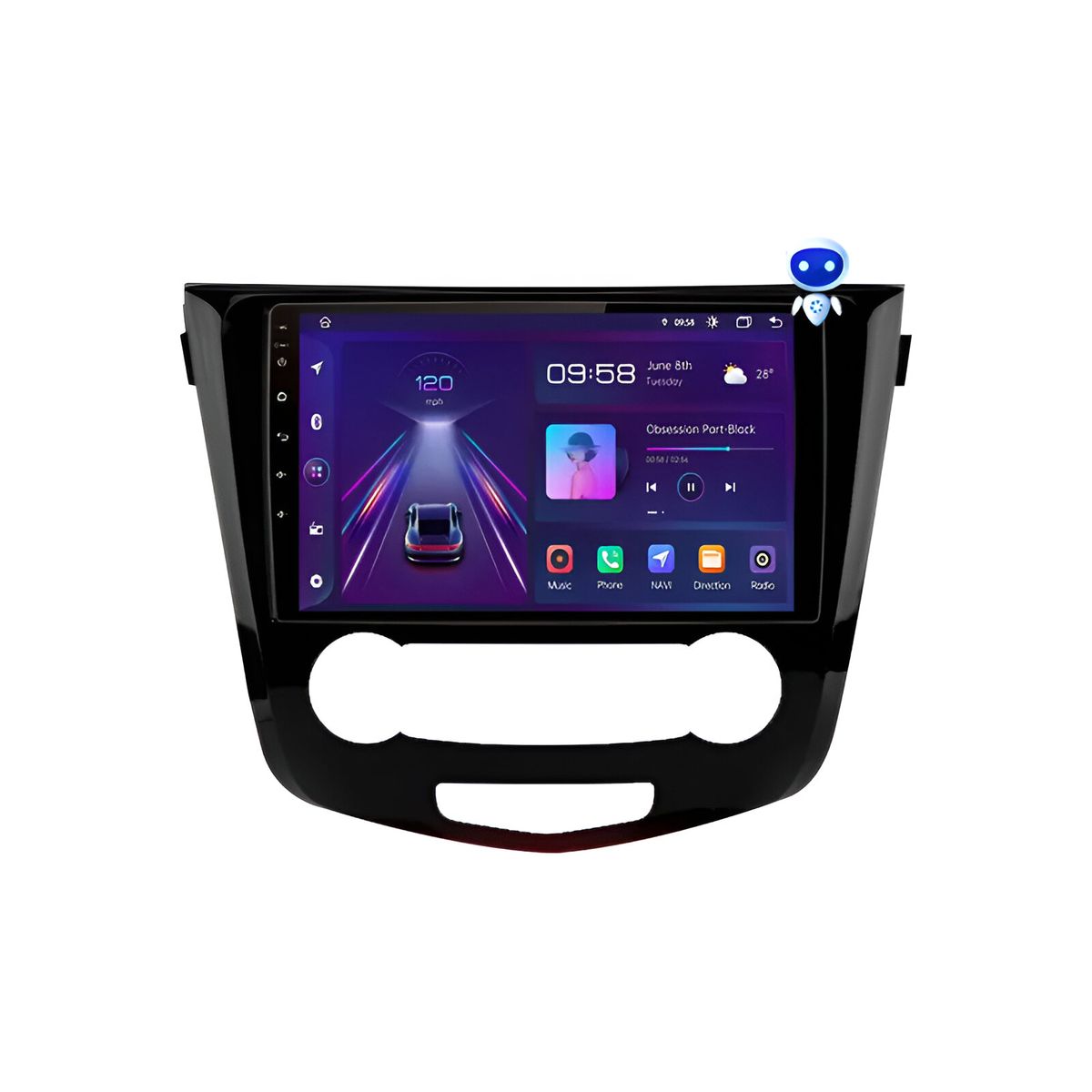 GENERICO - Autoradio Nissan Xtrail Qasqai-2014-2020 +Cámara Full HD