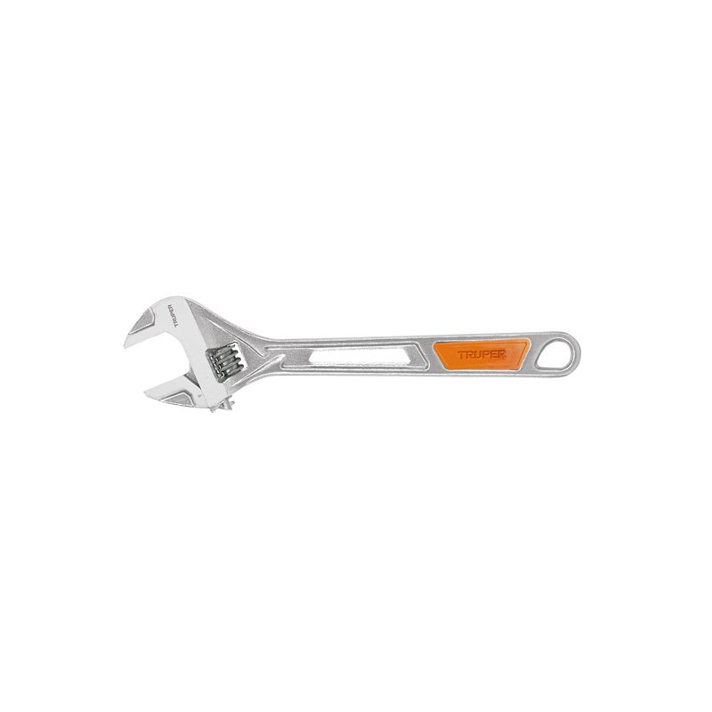 TRUPER - Llave francesa ajustable 12 cromada mango de PVC