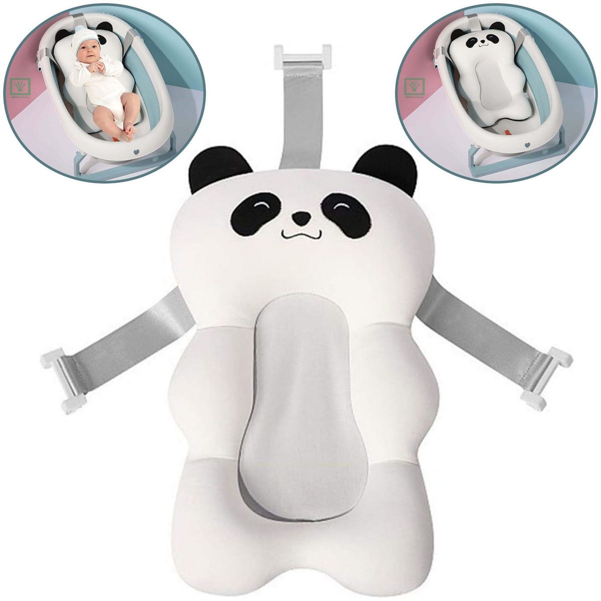 GENERICO - Almohadilla Cojín para Tina de Baño Panda