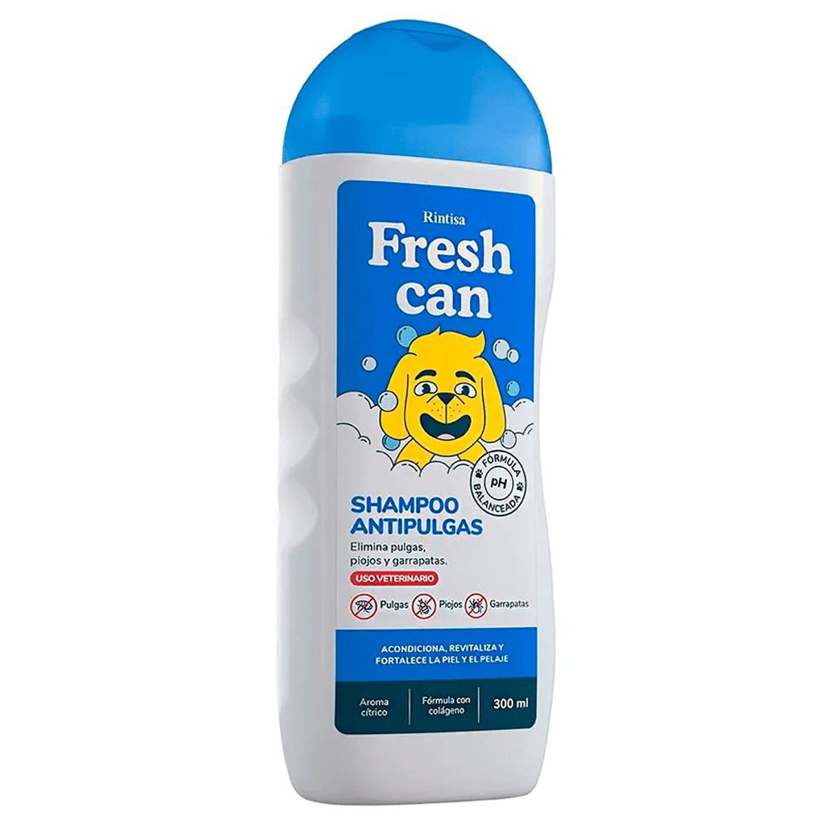 GENERICO - Pack x3 Shampoo para Perros Fresh Can Antipulgas 300 ml