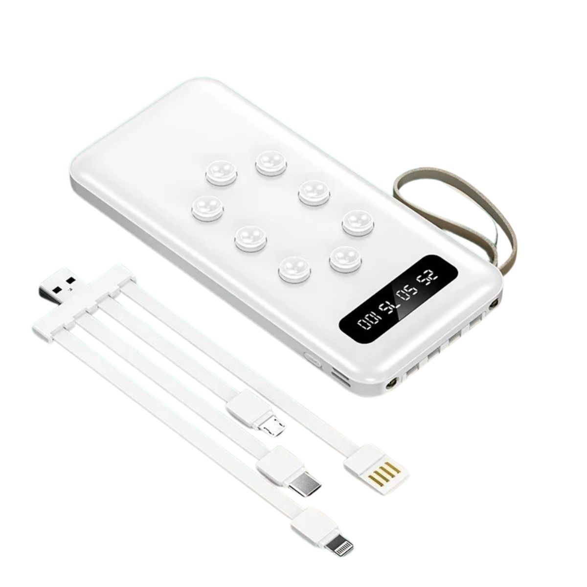 GENERICO - Power Bank Portátil Multipuerto con sujetación por succión 10000mAh