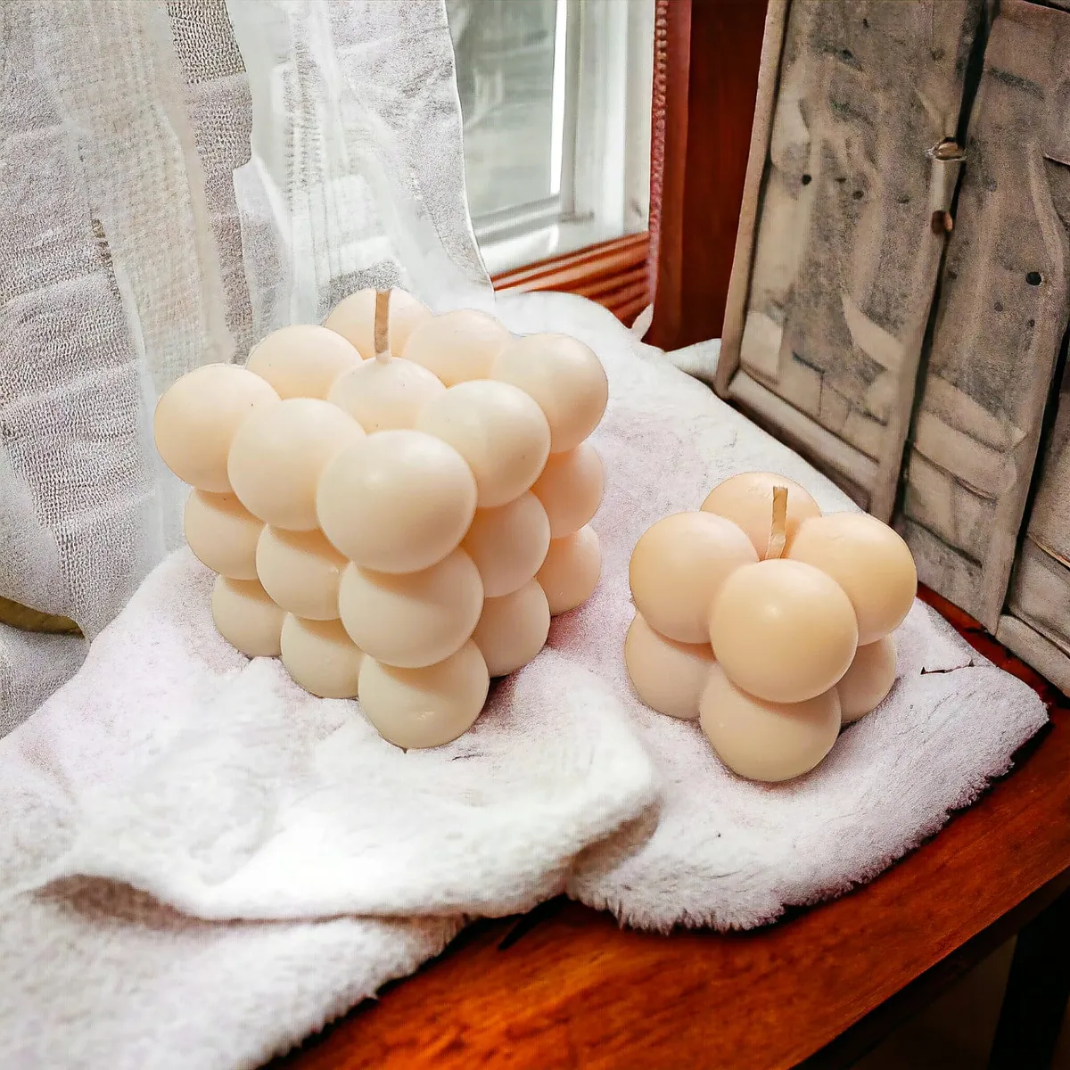 GENERICO - PACK 2 VELAS BUBBLE PERFUMADAS DE CERA DE SOJA