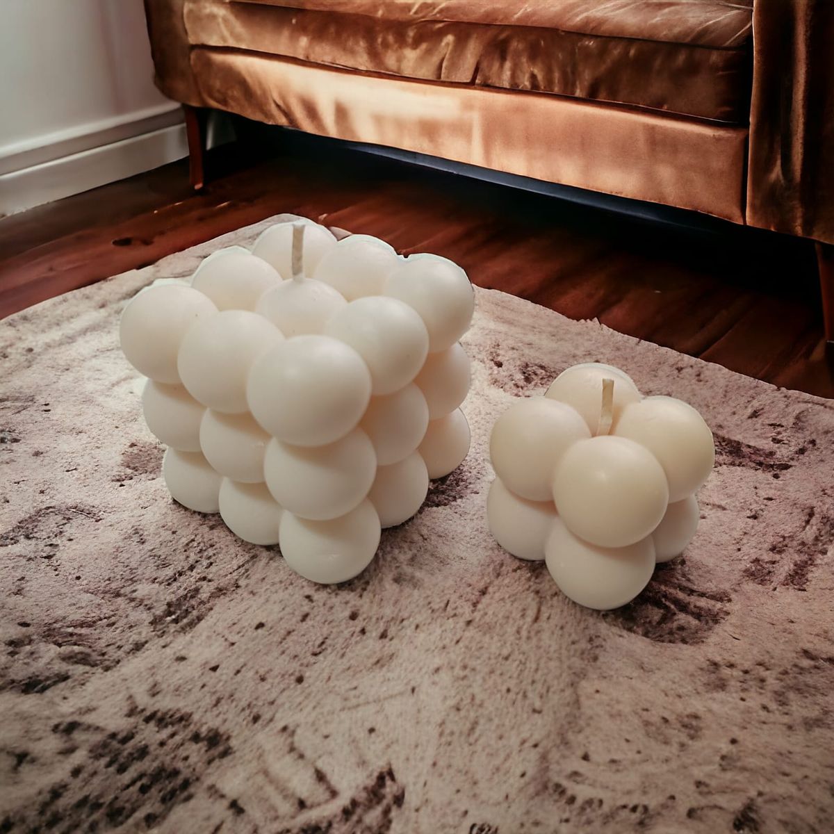 GENERICO - PACK 2 VELAS BUBBLE PERFUMADAS DE CERA DE SOJA