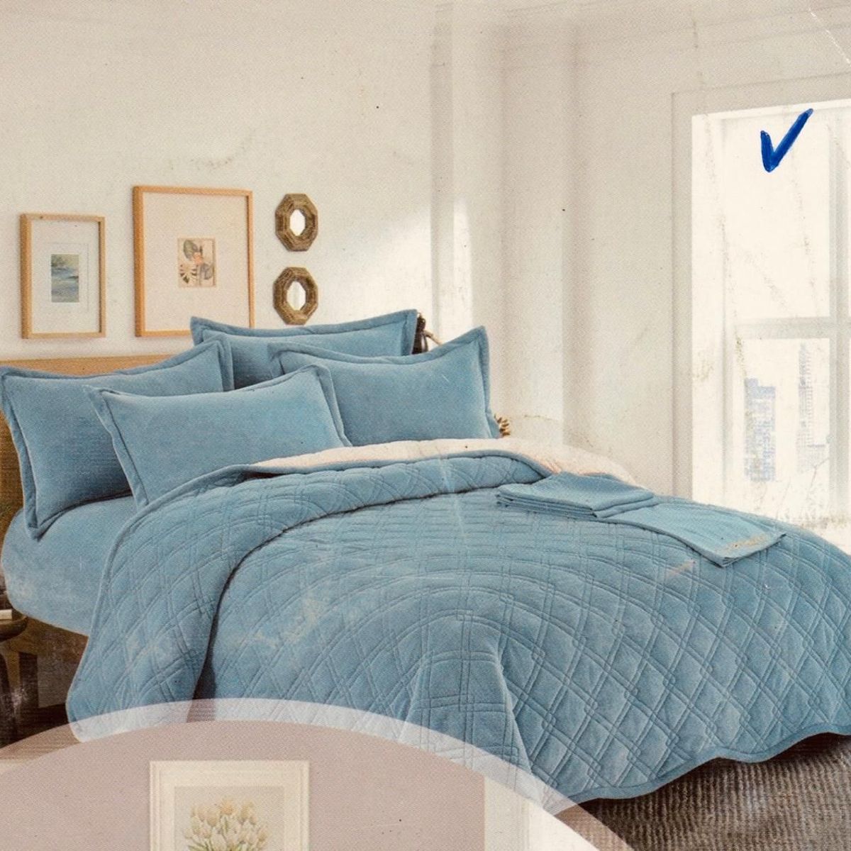 MINGDA - Set de Cobertor  2 Pz de Piel y Sherpa+ Sabanas + Fundas 100% Calidad Premium