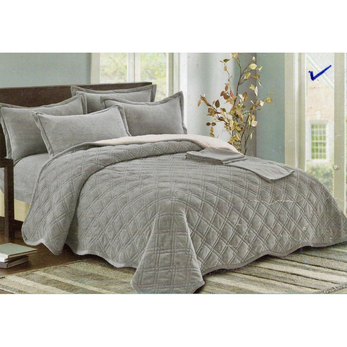 MINGDA - Set de Cobertor  2 Pz de Piel y Sherpa+ Sabanas + Fundas 100% Calidad Premium