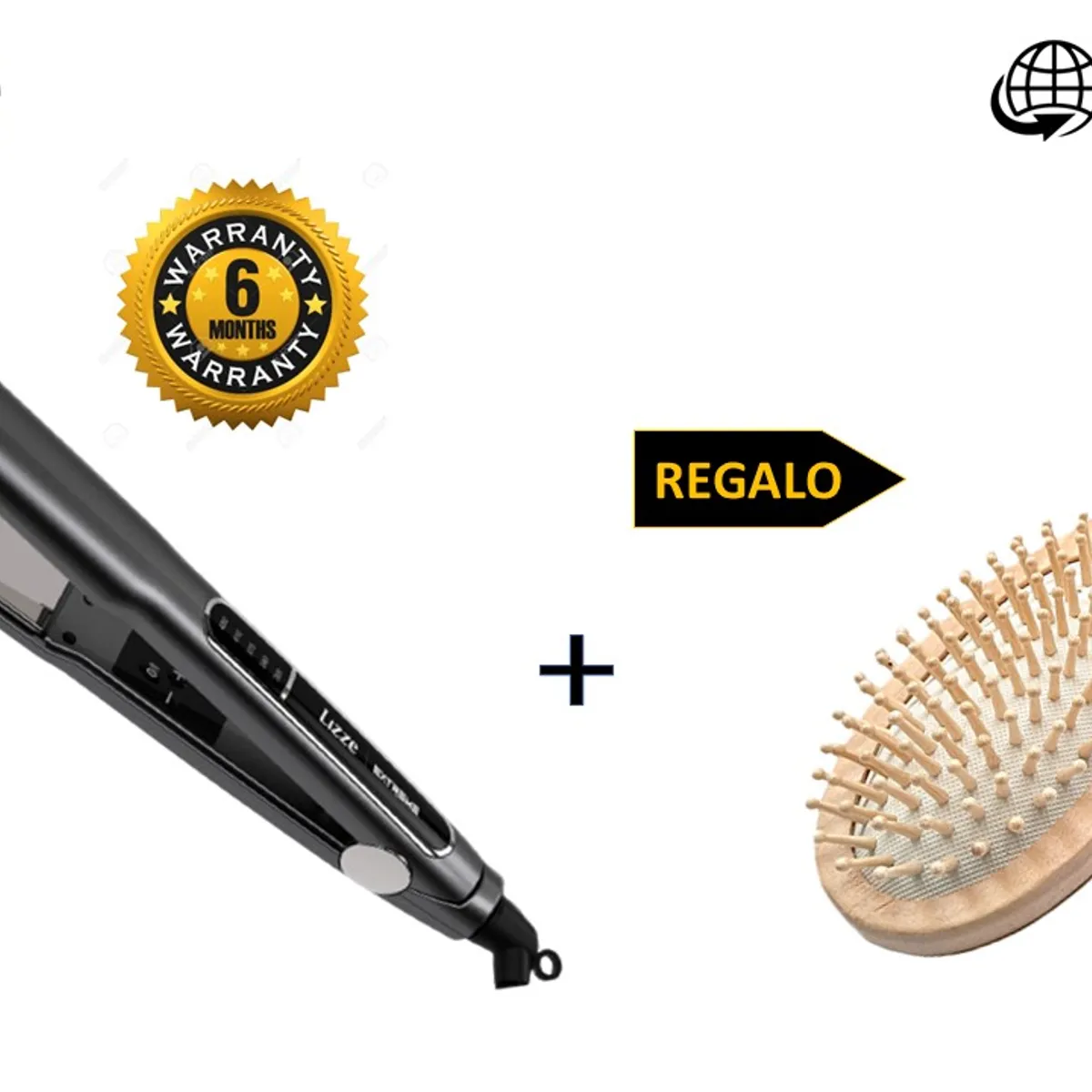 LIZZE - LIZZE PACK PLANCHA EXTREME + REGALO CEPILLO OVALADO DE BAMBU