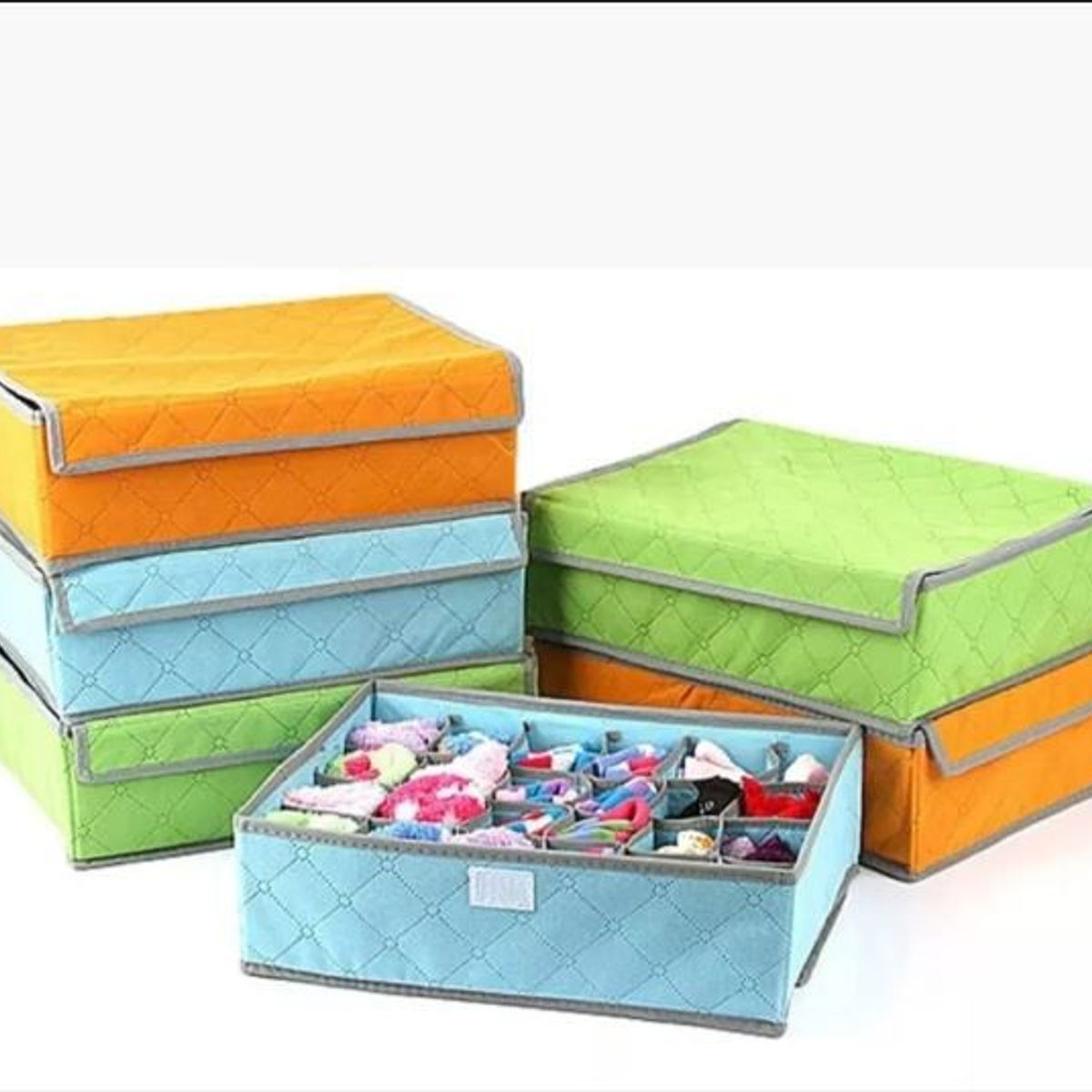 GENERICO - Caja Organizadora De Calcetines Y Ropa Interior 24 Divisiones