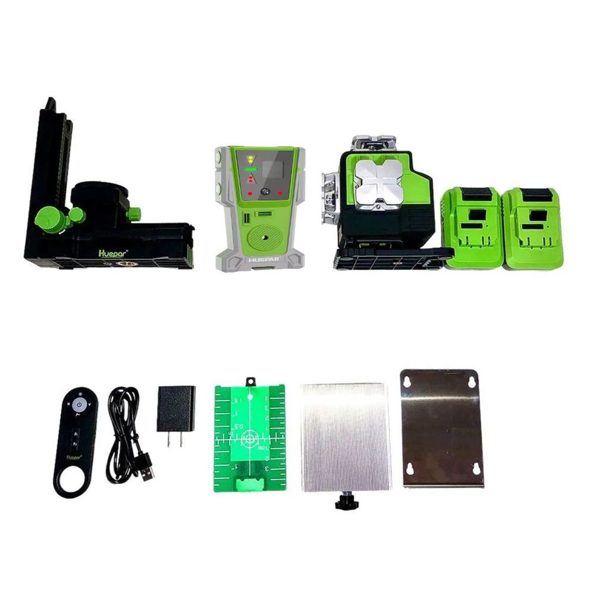 HUEPAR - Combo Completo Nivel láser verde Huepar P04CG 16 LINEAS bluetooth