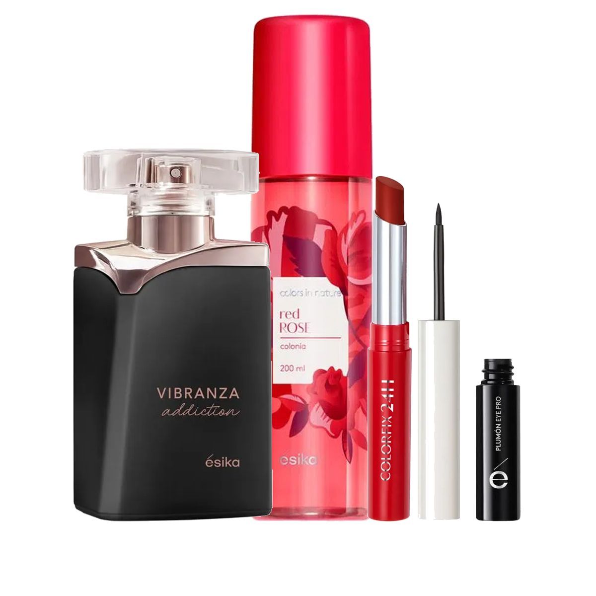 ESIKA - Vibranza Addiction Perfume de Mujer con Delineador con Rimel y Refresh
