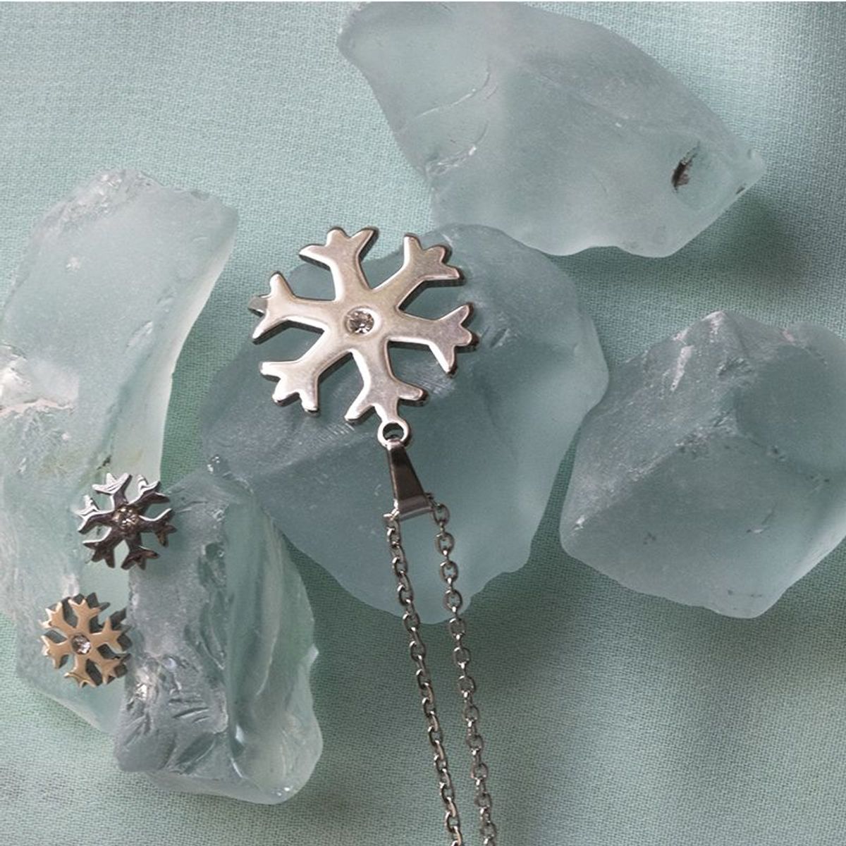 SHOPSMART - Set de Collar con aretes Frozen  en Acero