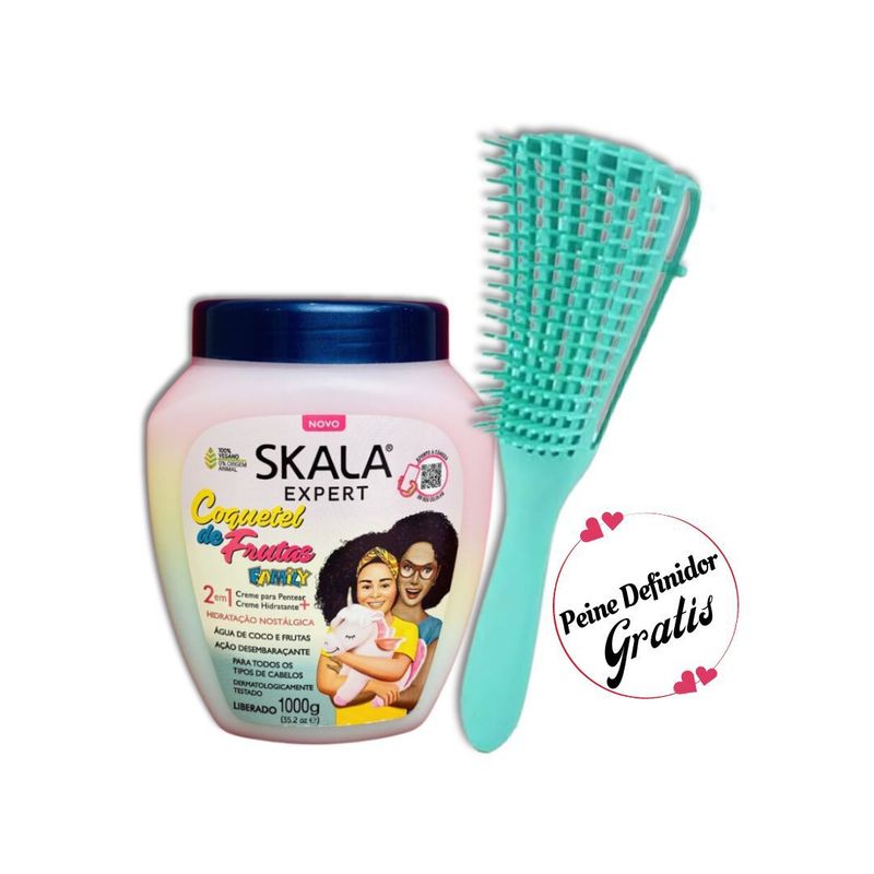 SKALA - Mascarilla 2En1 Coquetel De Frutas Family Skala Brasil 1Kg+ Peine Regalo