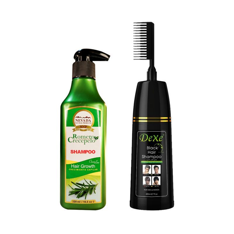 NEVADA NATURAL PRODUCTS - Shampoo Cubre Canas con Peine + Shampoo Romero Crecepelo 320ml