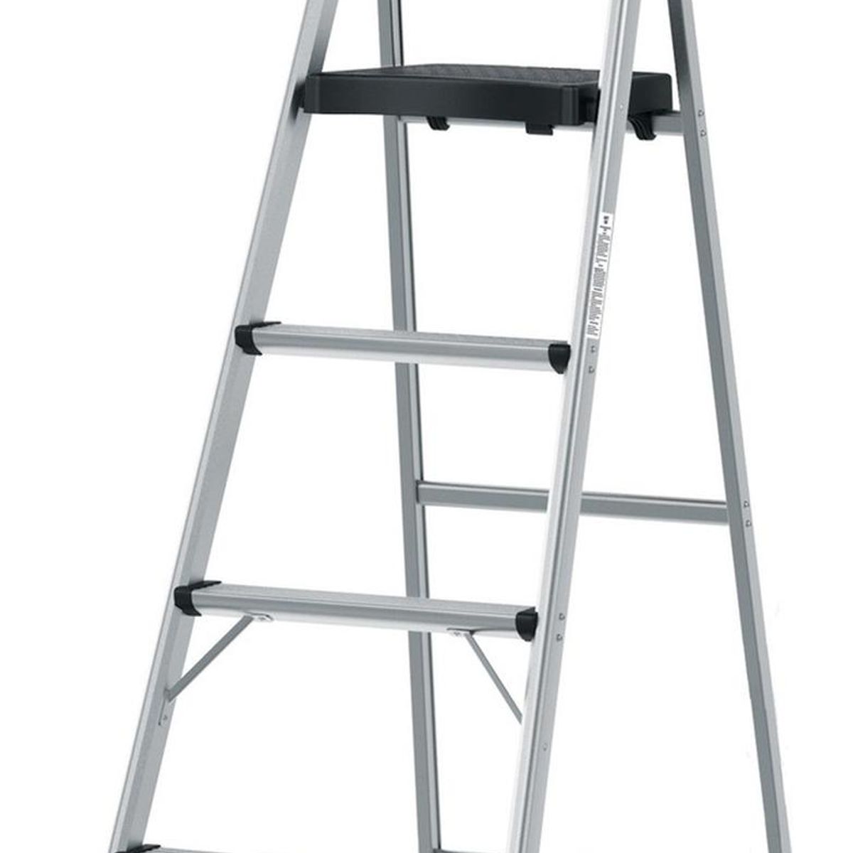 TRUPER - Escalera tubular plegable 4 peldaños de aluminio Truper