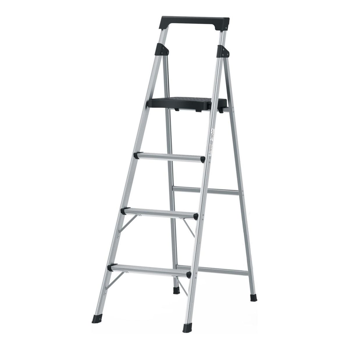 TRUPER - Escalera tubular plegable 4 peldaños de aluminio Truper