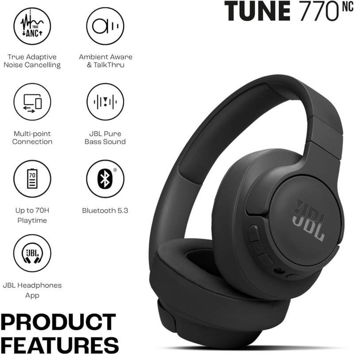 JBL - AUDIFINO JBL TUNE 770 NC NEGRO