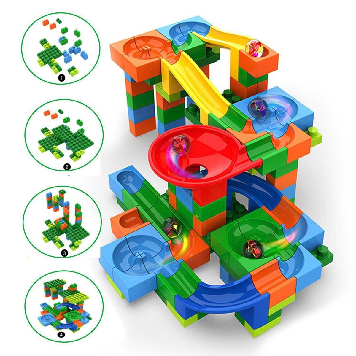 LH ELECTRONIC - JUEGO BLOQUE DE CONSTRUCCION TRACK MAZE 128 PCS