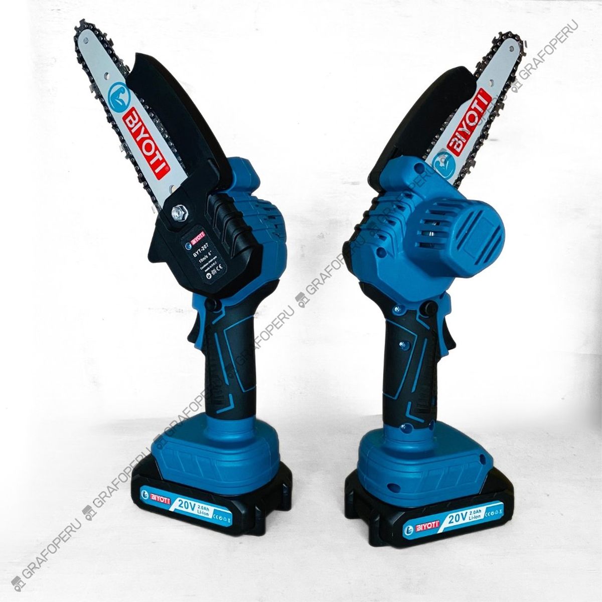 OEM - Mini Motosierra Electrica Portatil 6 Inalambrica + 02 Baterias