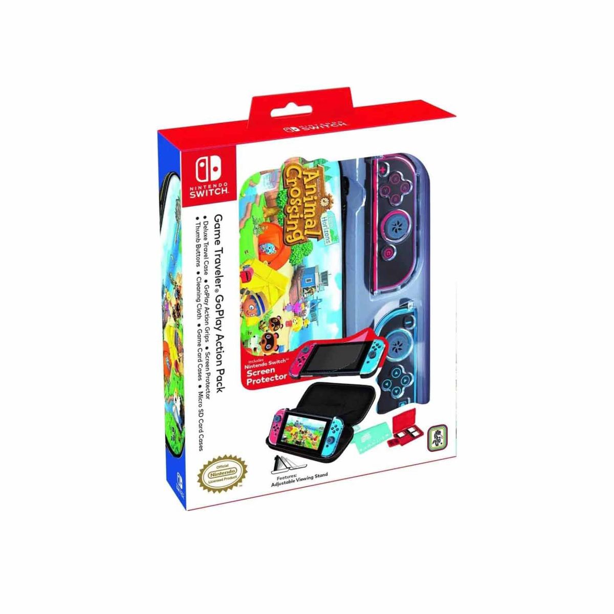 NINTENDO - Estuche Game Traveler GoPlay Action Pack Animal Crossing New Horizons