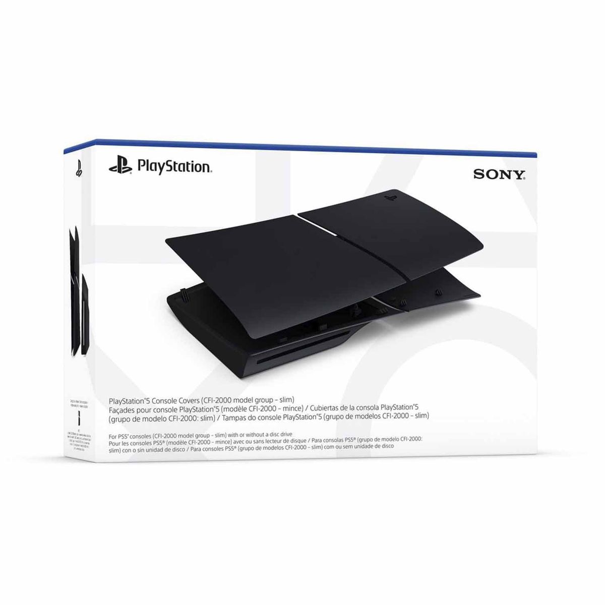 SONY - Cover Para Playstation 5 Slim Con Ranura De Disco Negro Midnight