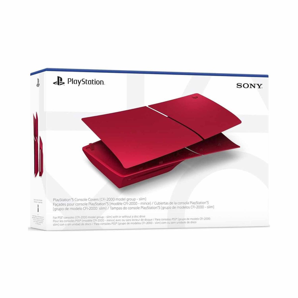 SONY - Cover Para Playstation 5 Slim Con Ranura De Disco Rojo Volcanico
