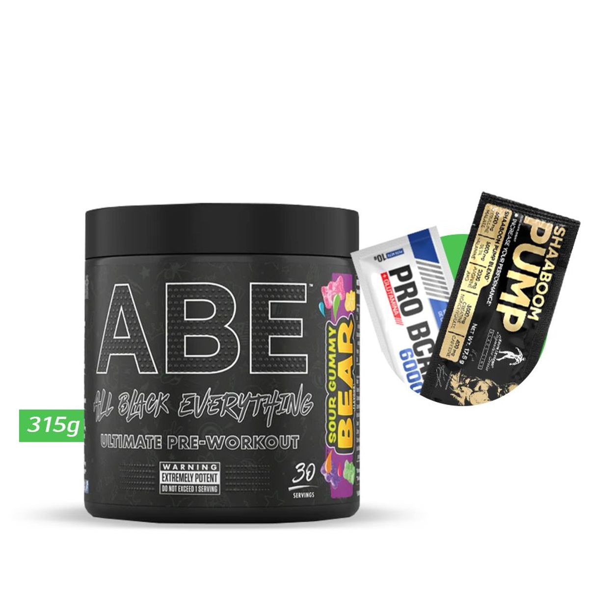 APPLIED NUTRITION - ABE Ultimate Pre-Workout 315g Sour Gummy Bear AN + REGALOS