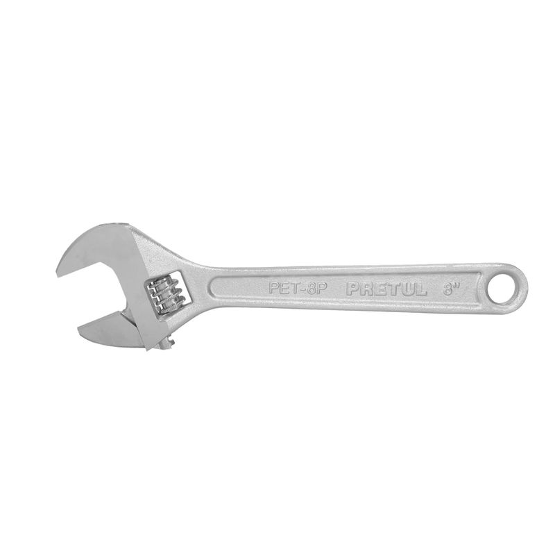 PRETUL - Llave francesa ajustable 8 cromada