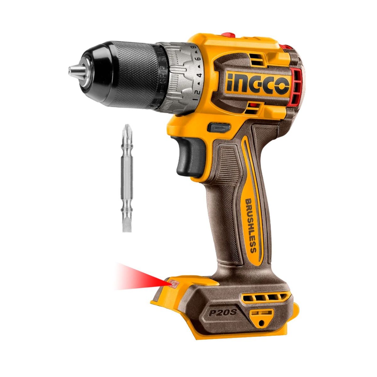INGCO TOOLS - Taladro atornillador chuck metalico 12 60nm Brushless Ingco