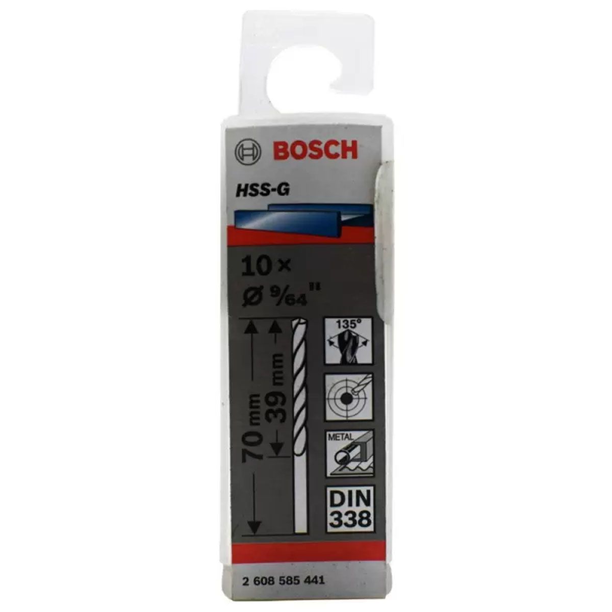 Bosch - Broca Hss-G 964 X 70 MM X 39MM