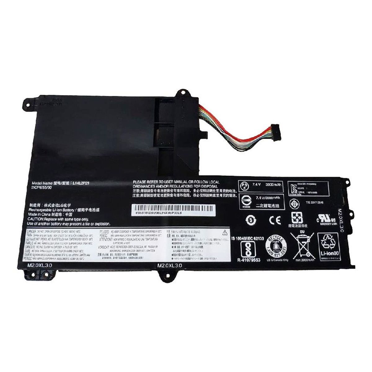 GENERICO - BATERIA PARA LENOVO L14L2P21 L14M2P21 TYPE C 30Wh 74V