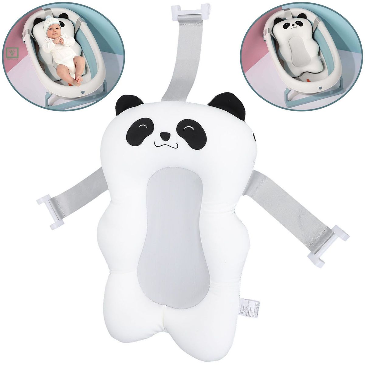 GENERICO - Almohadilla Cojín para Tina de Baño Panda