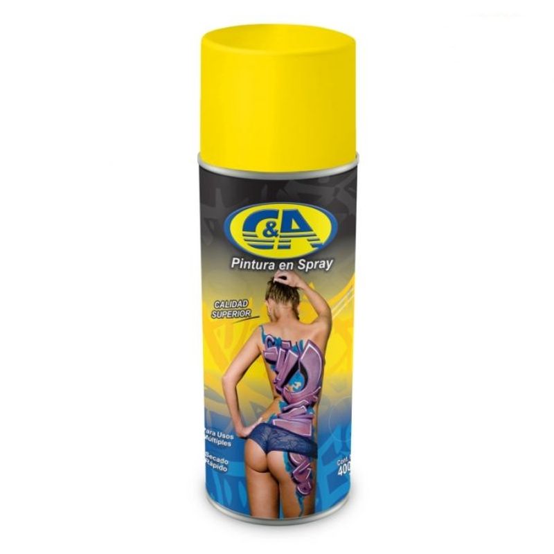 C AND A TOOLS - Pintura en Spray 400ml Amarillo