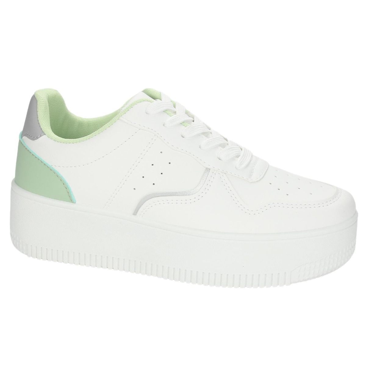 CHALADA - Zapatillas Mujer Blanco Plataforma Chalada Metta-3
