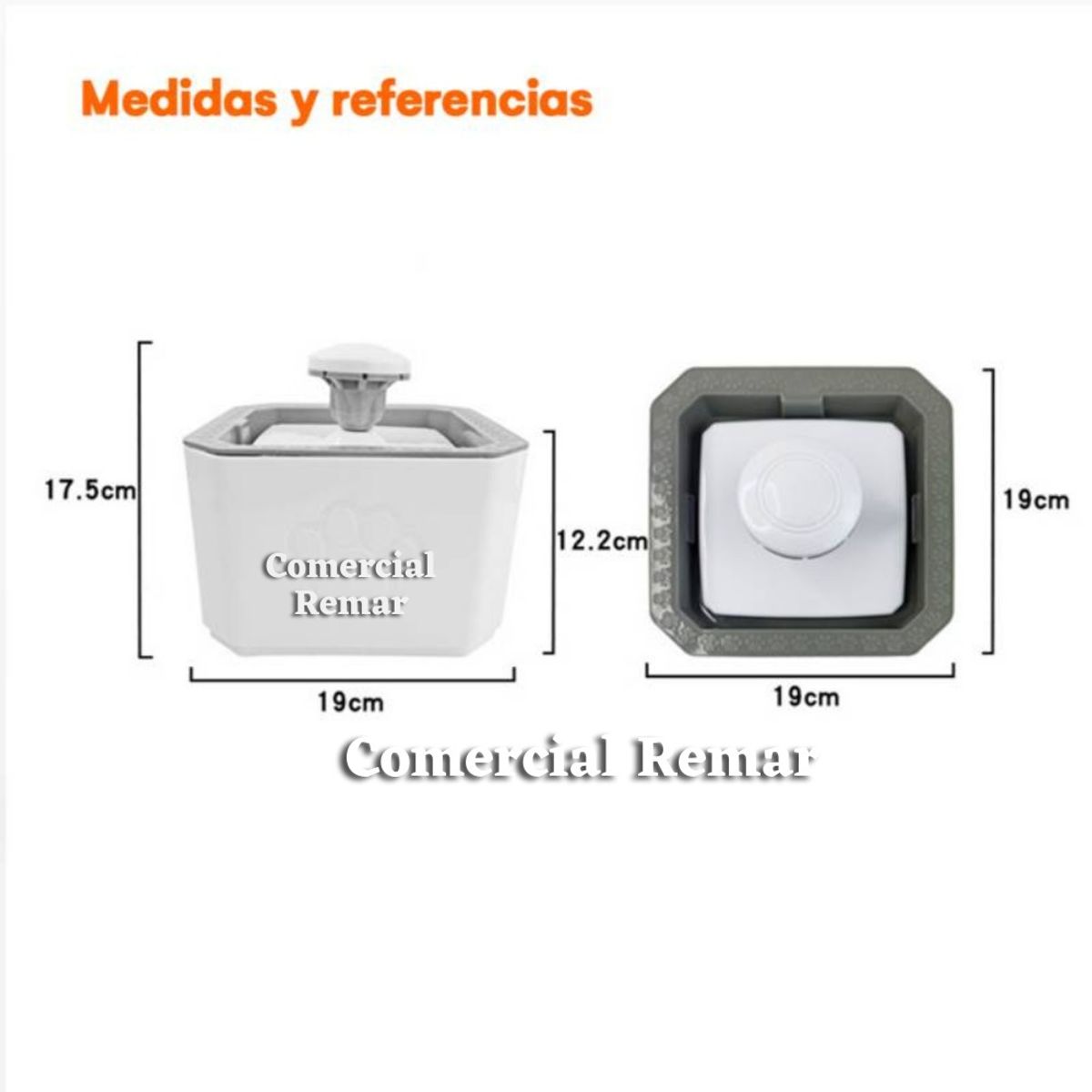 GENERICO - Fuente Electrica de Agua Bebedero para Mascotas Perro Gato