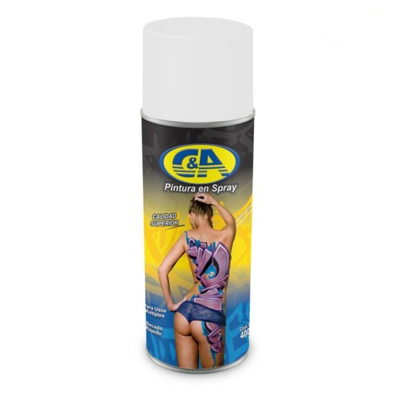 C AND A TOOLS - Pintura en Spray 400ml Blanco Brillante
