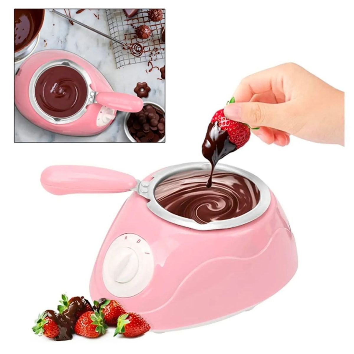OEM - Olla Derretidora Chocolatera Eléctrica para Repostería y Más