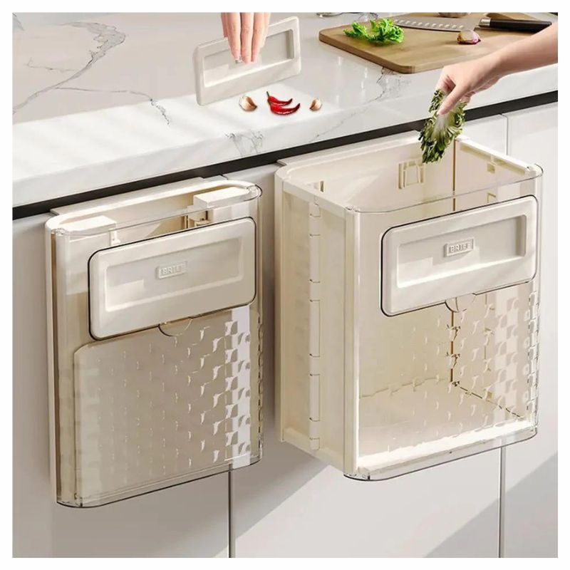 GENERICO - Contenedor de basura plegable Luu Beige