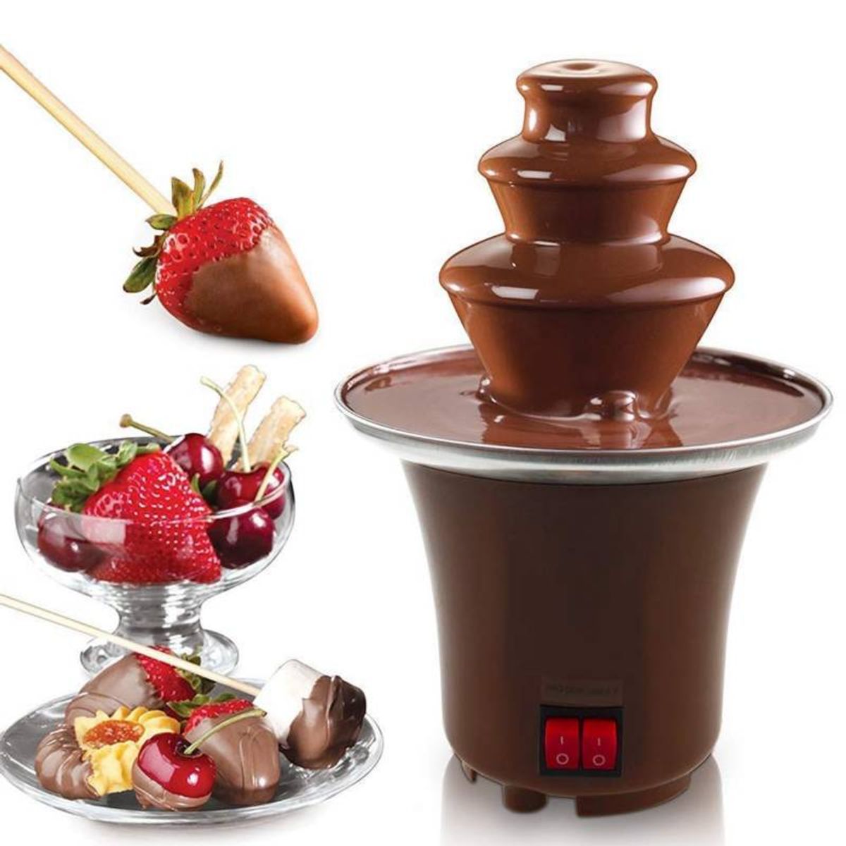 OEM - Fuente Chocolatera Eléctrica de 3 Pisos Fiesta Cumpleaños