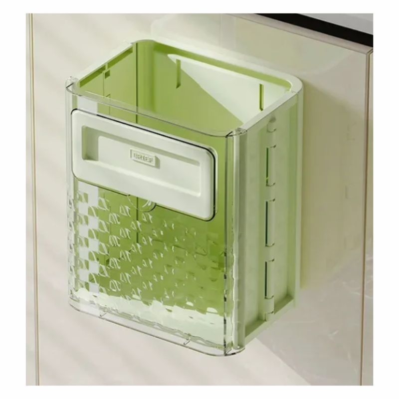 GENERICO - Contenedor de basura plegable Luu verde