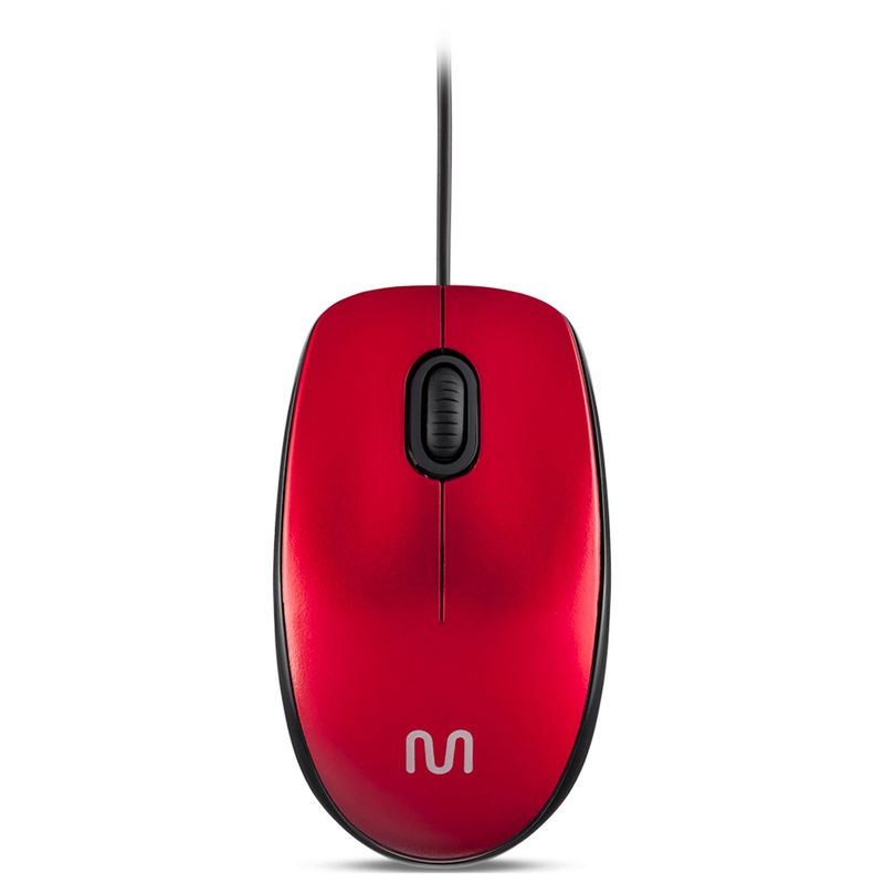 MULTILASER - Mouse Alámbrico Rojo Multilaser