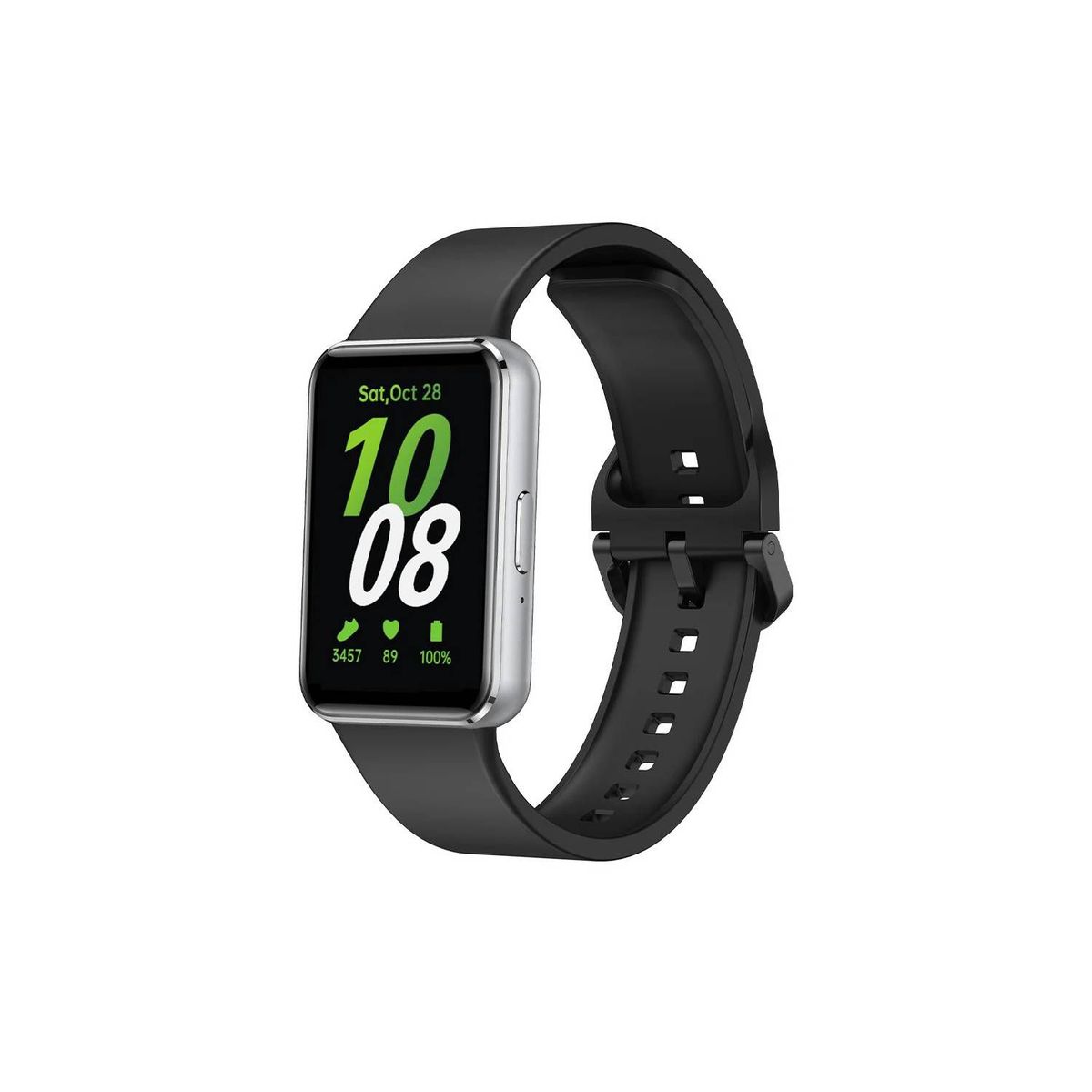 GENERICO - Correa Silicona para SAMSUNG GALAXY FIT 3 - Negro