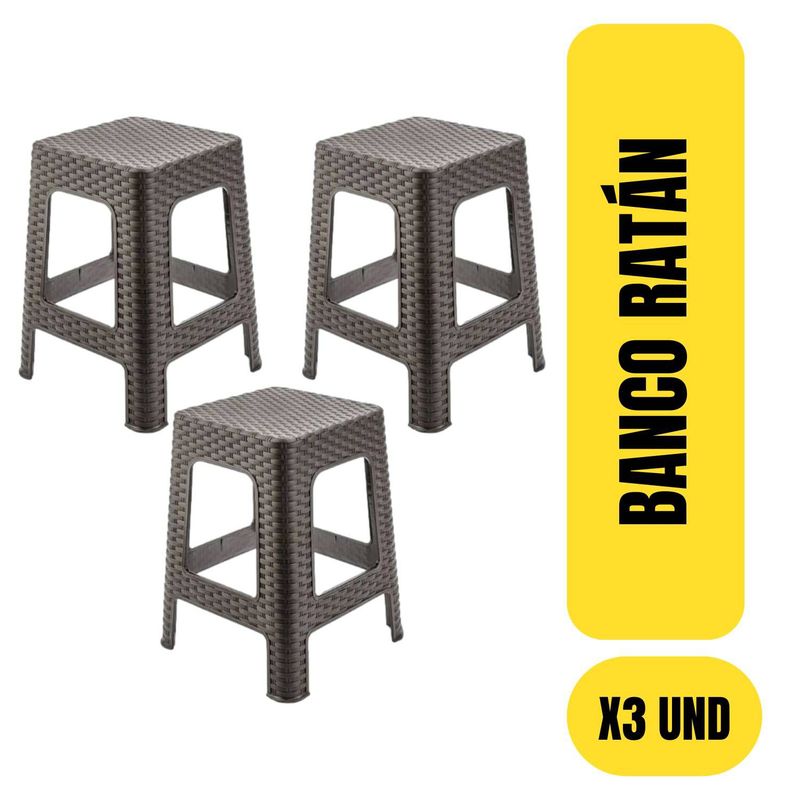 GENERICO - BANCA MODELO RATAN PACK X3 UND