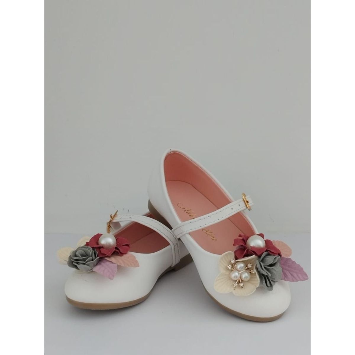 DR BROWN - Zapatos perlon blanco